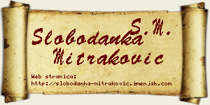 Slobodanka Mitraković vizit kartica